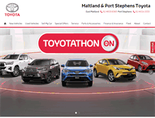 Tablet Screenshot of maitlandtoyota.com.au